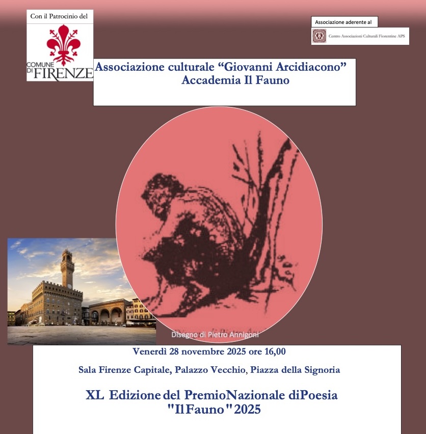 XI Edizione del Premio Nazionale di Poesia "Il Fauno "2025