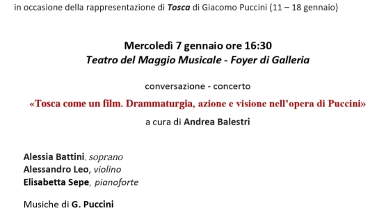 Tosca come un film. Drammaturgia, azione e visione nell'opera di Puccini